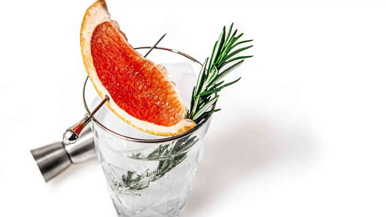 Erfrischender Gin Tonic mit Grapefruit und Rosmarin. Welches Tonic zu Gin passt, ist hier perfekt umgesetzt.