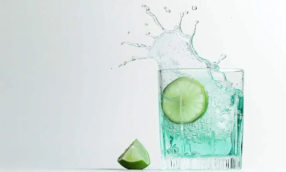 Erfrischender Spritzer Tonic Water mit Limette. So schmeckt er: prickelnd und zitronig-herb.