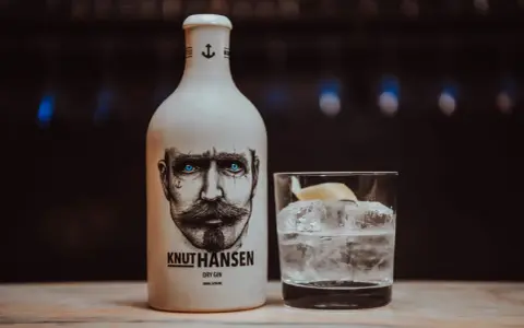 Knut Hansen Gin mit Tonic Water, Eis und Zitrone. Ein perfekter Drink für den Sommer.