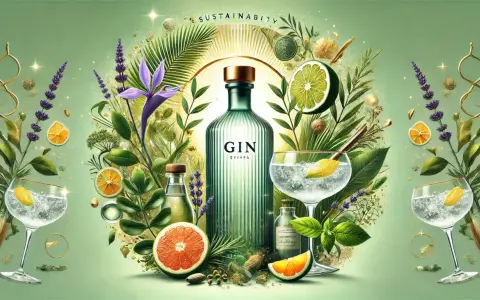 Erfrischende Botanicals wie Lavendel, Zitrone und Grapefruit umgeben eine Gin-Flasche. So schmeckt Gin: frisch, zitrusartig und blumig.