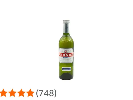 Grüne Flasche Pernod mit dem charakteristischen Pernod Geschmack. Beliebt seit 1805.