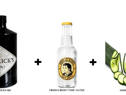 Hendrick's Gin mit Thomas Henry Tonic Water und Gurke – die perfekte Kombination für einen erfrischenden Drink.