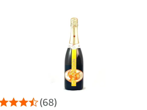 Flasche Chandon Spritz mit orangenem Etikett und Stern.