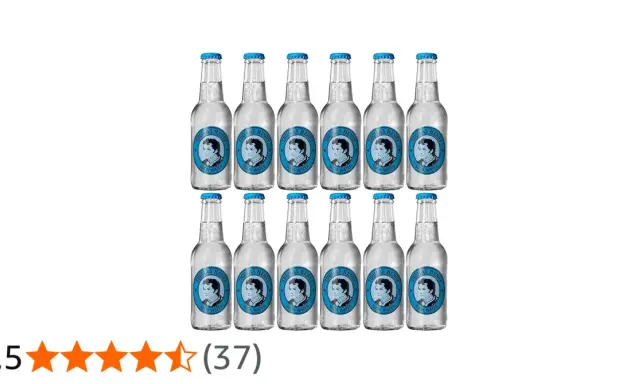 Zwölf Flaschen Thomas Henry Soda Water, perfekt für erfrischende Drinks.