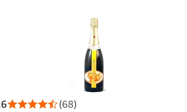 Flasche Chandon Spritz mit orangenem Etikett und Stern.