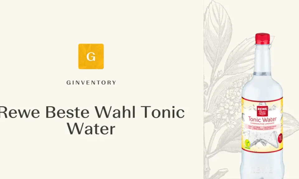 Flasche Rewe Beste Wahl Tonic Water mit Chinin. Perfekt für Gin-Liebhaber.