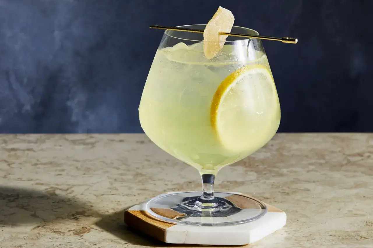 Erfrischender Drink mit Zitrone und Ingwer, perfekt f&uuml;r hei&szlig;e Tage. Ein Hauch von Ginger Ale und Tonic Water macht ihn besonders spritzig.